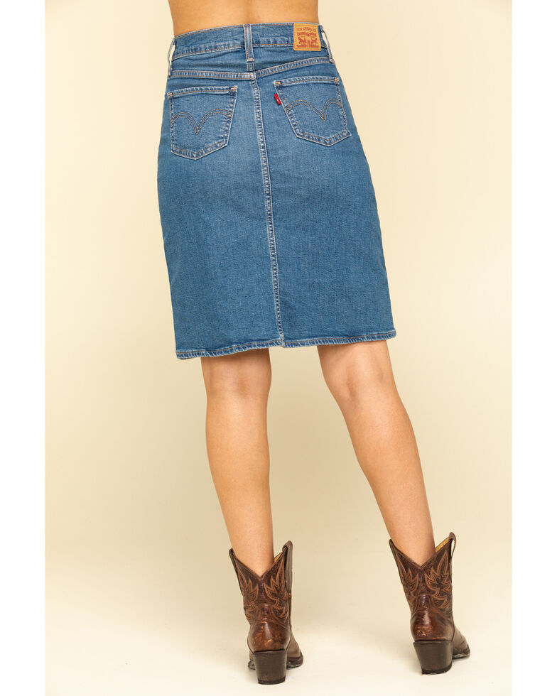 levi's mom denim skirt
