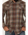 Image #3 - Moonshine Spirit&reg; Men's Bluff Plaid Print Long Sleeve Snap Flannel Shirt, Brown, hi-res