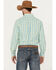 Image #4 - Panhandle Select Men's Plaid Print Long Sleeve Button-Down Western Shirt, Kelly Green, hi-res