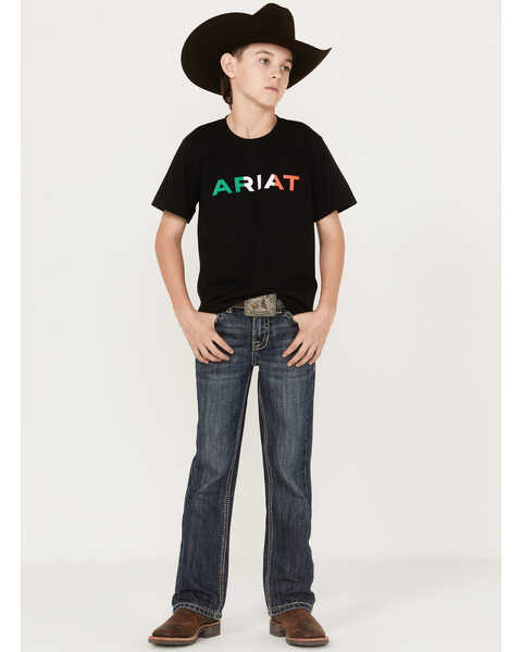 Image #2 - Ariat Boys' Viva Mexico Short Sleeve Graphic  T-Shirt, Black, hi-res