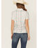 Image #4 - Cinch Women's Southwestern Print Short Sleeve Button-Down Polo, White, hi-res