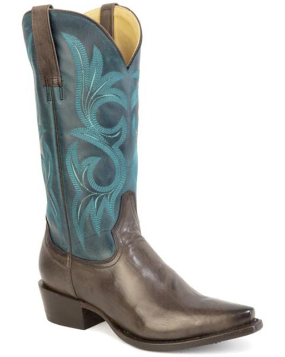 Image #1 - Stetson Women's Cherry Western Boots - Snip Toe, Green, hi-res