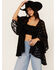 Image #1 - Cotton & Rye Women's Lace Kimono , Black, hi-res