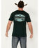 Image #1 - Cinch Men's Logo Short Sleeve Graphic T-Shirt, Dark Green, hi-res