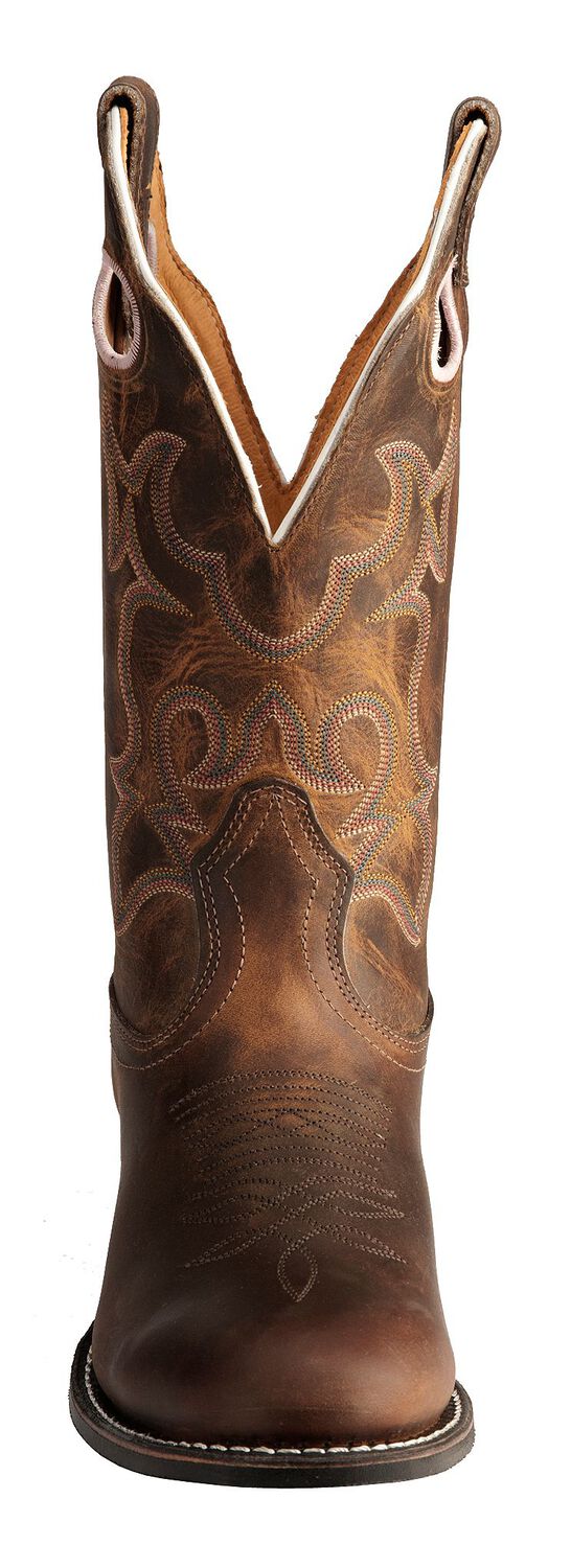Image #4 - Boulet Tan Spice Rider Cowgirl Boots - Round Toe, Tan, hi-res