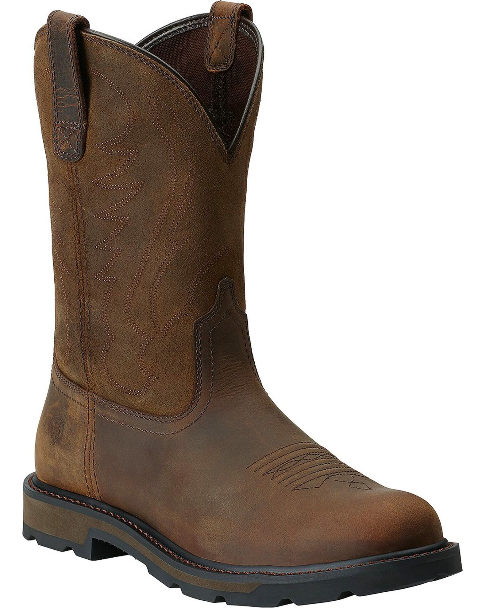 Ariat Men s Groundbreaker Pull On Work Boots Round Toe Sheplers