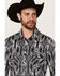 Image #2 - Rock & Roll Denim Men's Southwestern Print Long Sleeve Snap Stretch Western Shirt, Black, hi-res