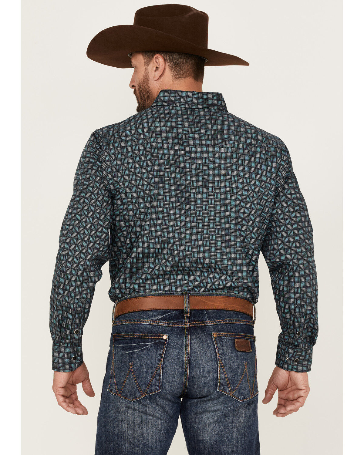 Image #4 - Panhandle Select Men's Digital Woven Print Long Sleeve Snap Western Shirt, , hi-res
