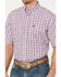Image #3 - George Strait by Wrangler Men's Plaid Print Short Sleeve Button Down Western Shirt, Red, hi-res
