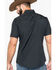 Image #3 - Ely Walker Men's Tonal Dobby Striped Short Sleeve Pearl Snap Western Shirt, Black, hi-res