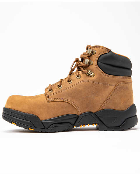 Image #3 - Hawx Men's 6" Enforcer Work Boots - Composite Toe, Brown, hi-res