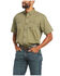 Image #1 - Ariat Men's Rebar Washed Twill Button Down Short Sleeve Work Shirt, Sage, hi-res