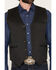 Image #3 - Cody James Men's Pancho Villa Oil Skin Vest, Black, hi-res