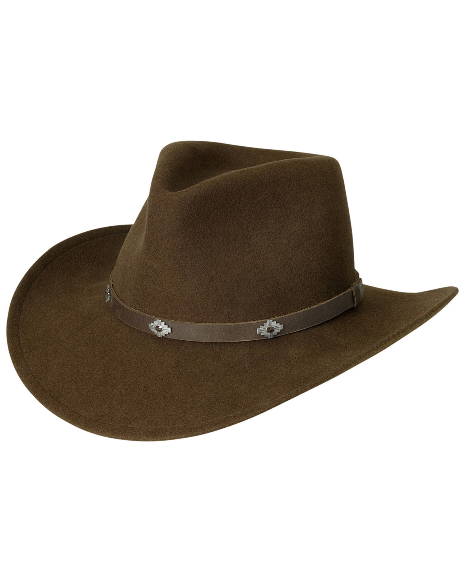 Image #1 - Black Creek Men's Acorn Crushable Felt Western Fashion Hat, Acorn, hi-res