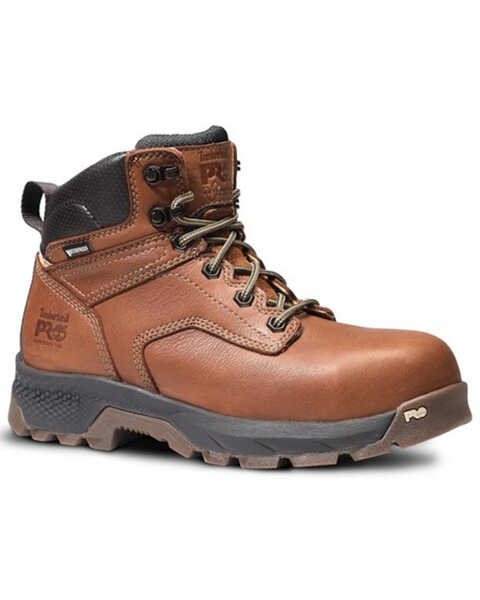Timberland Pro Women's 6" Titan® Waterproof Work Boots - Composite Toe, Brown, hi-res