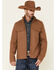 Image #1 - Powder River Outfitters Men's Solid Tan Zip-Front Wool Jacket , , hi-res