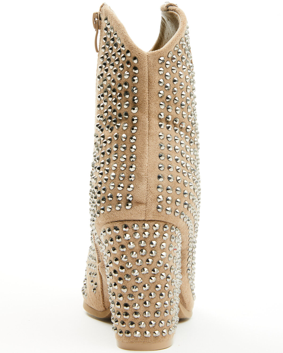 Image #5 - Very G Women's Swagger Rhinestone Booties - Snip Toe, Taupe, hi-res