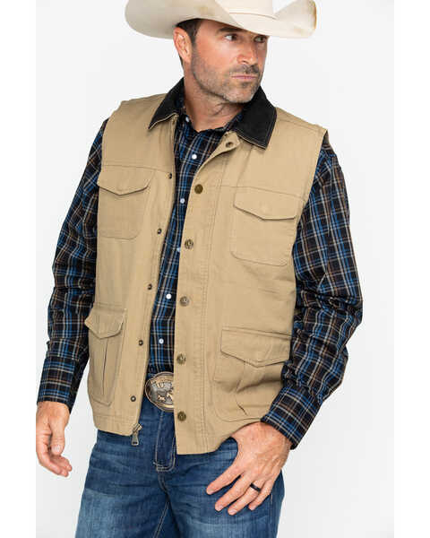 Image #5 - Cody James Men's Ram Canvas Vest, , hi-res