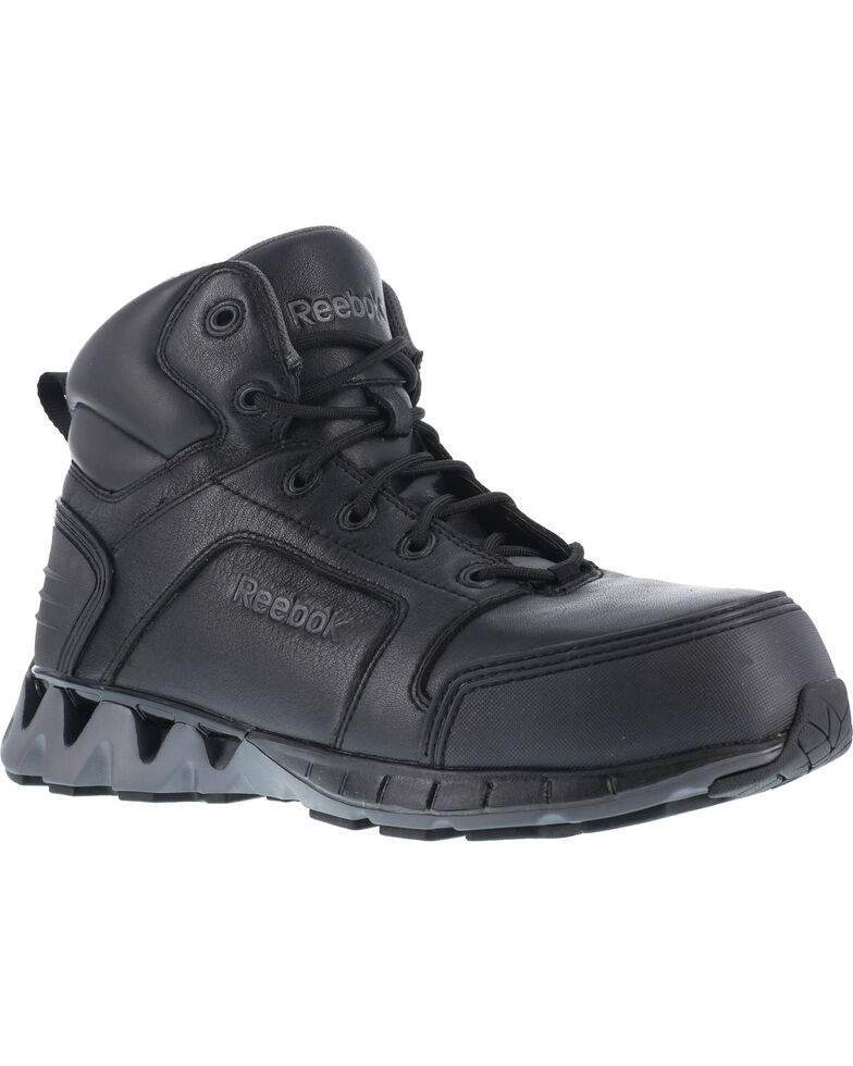 Reebok Men's Athletic 6" Boots - Composite Toe, Black, hi-res
