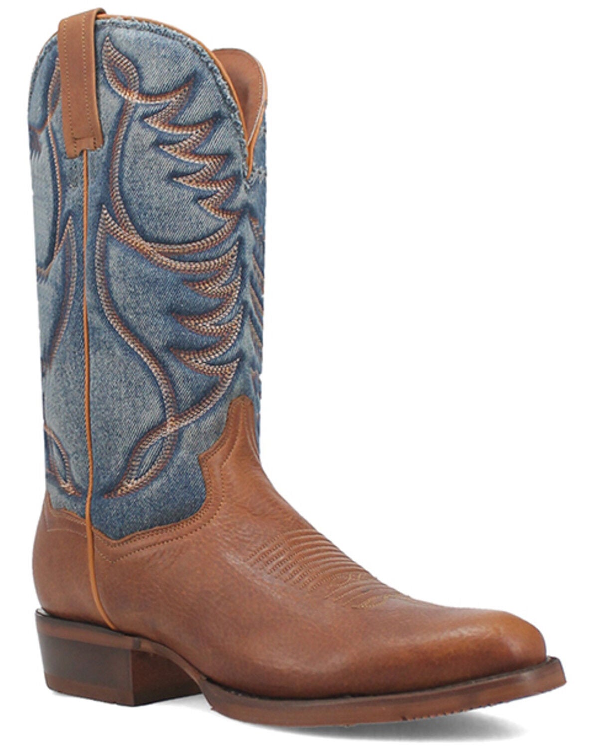 Dan Post Men's Levi Performance Western Boots - Round Toe, Tan, hi-res