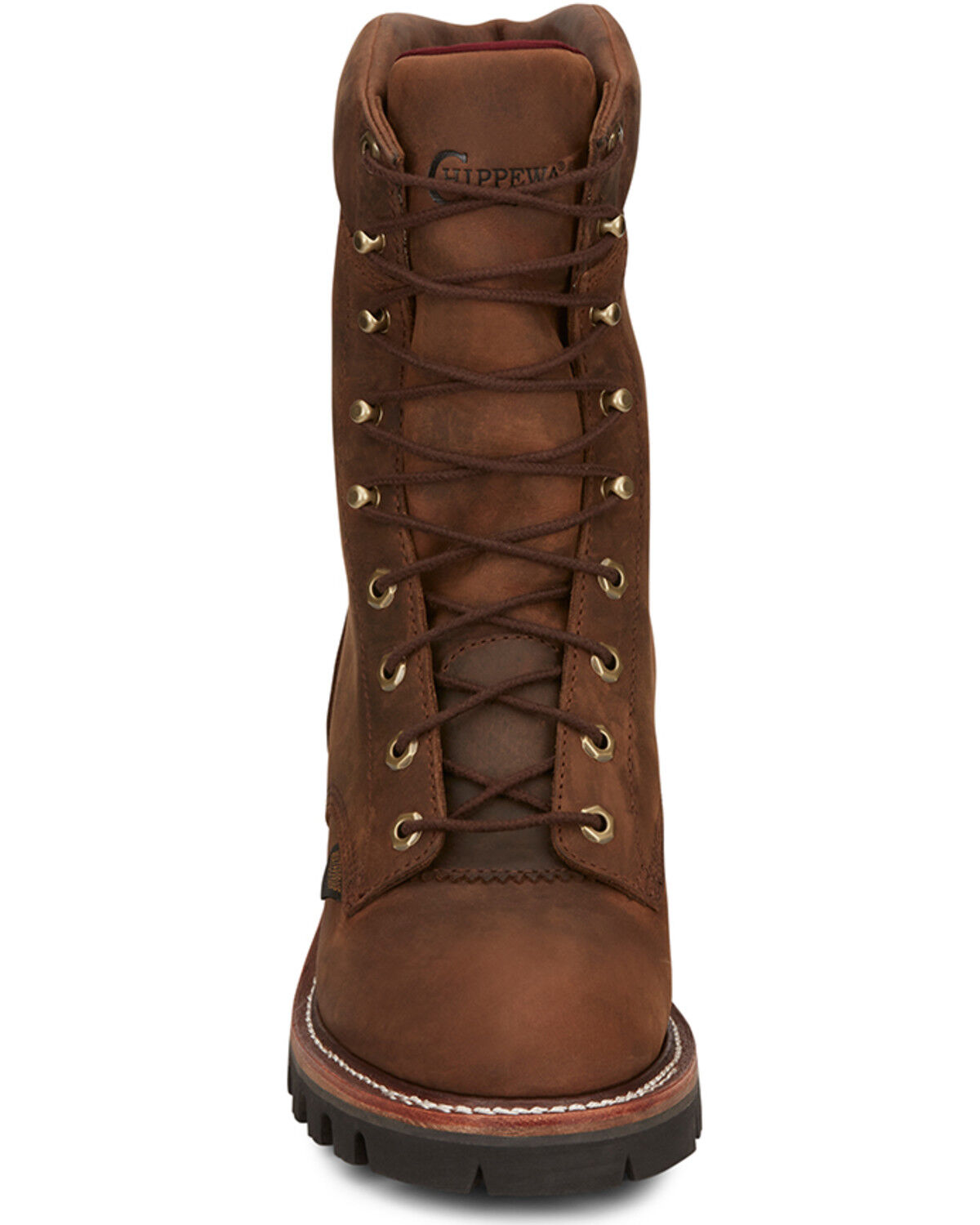 Image #4 - Chippewa Men's Super DNA 9" Waterproof Logger Work Boots - Soft Toe, Brown, hi-res