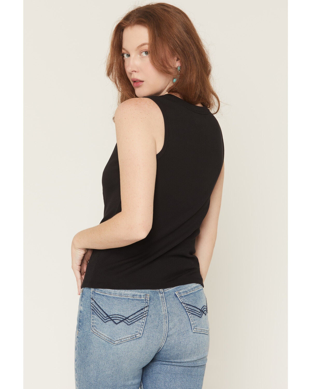 Idyllwind Women's Solid Sleeveless Snap Rib Knit Tank Top | Sheplers