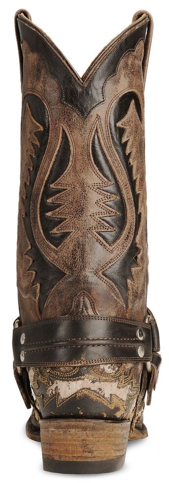 stetson brown harness cowboy boots