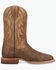 Image #2 - Dan Post Men's Exotic Salmon Western Boots - Broad Square Toe, Brown, hi-res