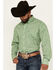 Image #2 - Wrangler Men's Paisley Print Long Sleeve Button-Down Western Shirt, Green, hi-res