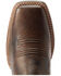 Ariat Women's Round Up Back Zip Western Performance Boots - Broad Square Toe, Brown, hi-res