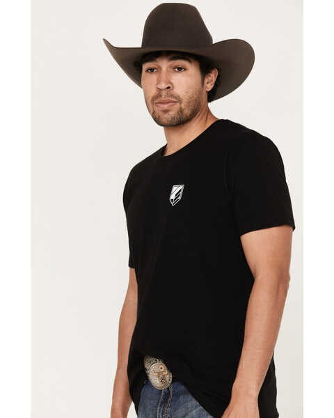 Image #2 - RANK 45® Men's Ride Circle Short Sleeve Graphic T-Shirt, Black, hi-res