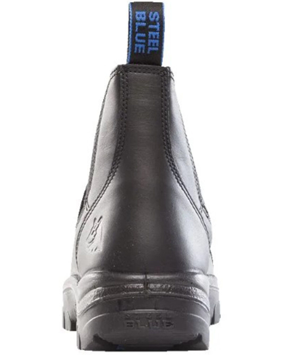 Image #5 - Steel Blue Men's Hobart Scuff Work Boots - Steel Toe, Black, hi-res