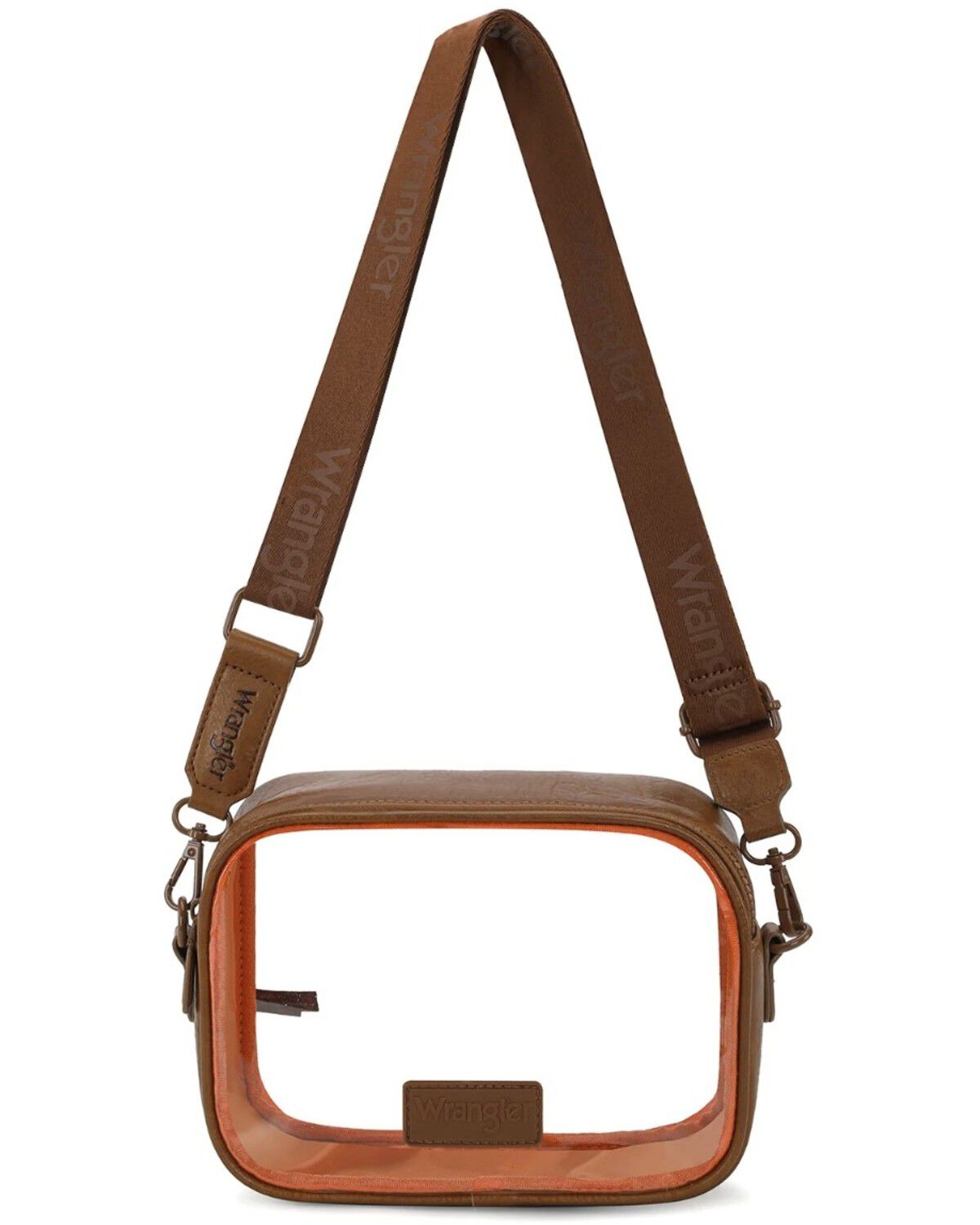 Image #3 - Wrangler Women's Clear Stadium Crossbody Bag, Brown, hi-res