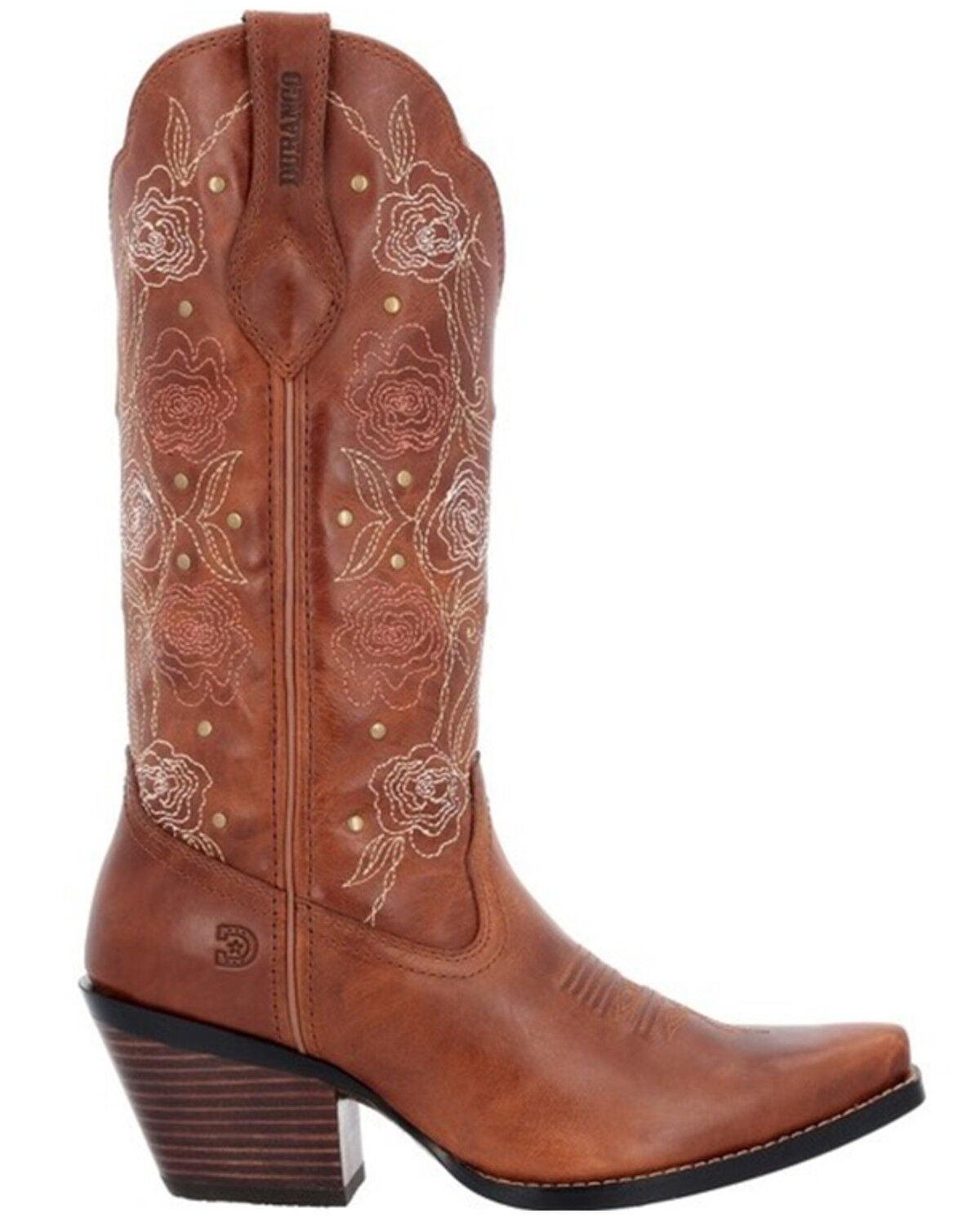 Image #2 - Durango Women's Crush Rosewood Western Boots - Snip Toe, Red, hi-res