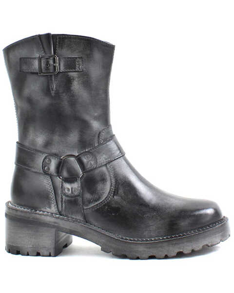 Image #2 - Roan by Bed Stu Women's Emerson Western Booties - Round Toe, Black, hi-res