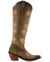 Botas Caborca for Liberty Black Women's Garden Embroidered Floral Western Tall Boots - Snip Toe , Tan, hi-res