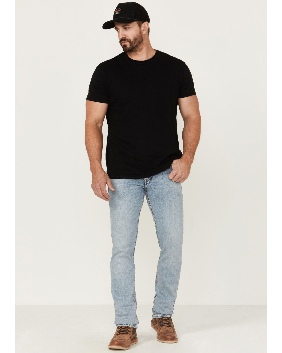 Image #1 - Levi's Men's Everyday Authentic Light Wash Stretch Slim Straight Jeans, Light Medium Wash, hi-res