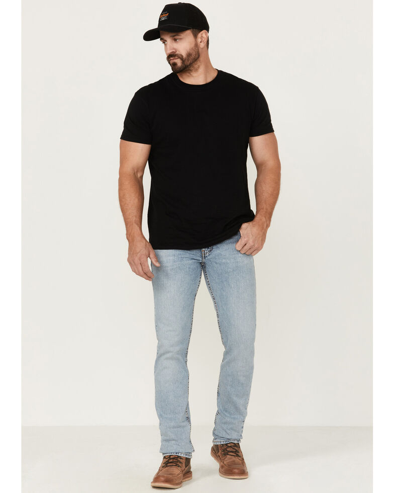 Levi's Men's Everyday Authentic Light Wash Stretch Slim Straight Jeans  , Light Medium Wash, hi-res