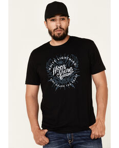 Moonshine Spirit Men's Bolt Eagle Logo Short Sleeve T-Shirt , Black, hi-res