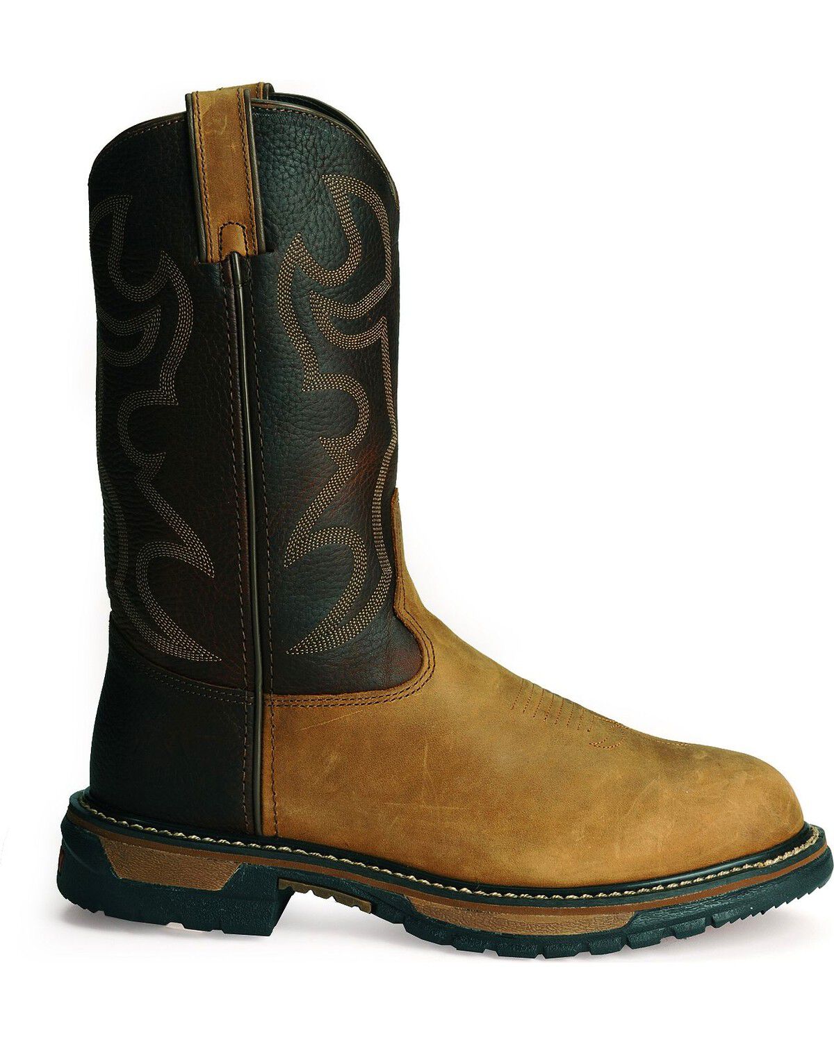 Image #8 - Rocky Men's Branson Roper Work Boots - Soft  Toe, Brown, hi-res