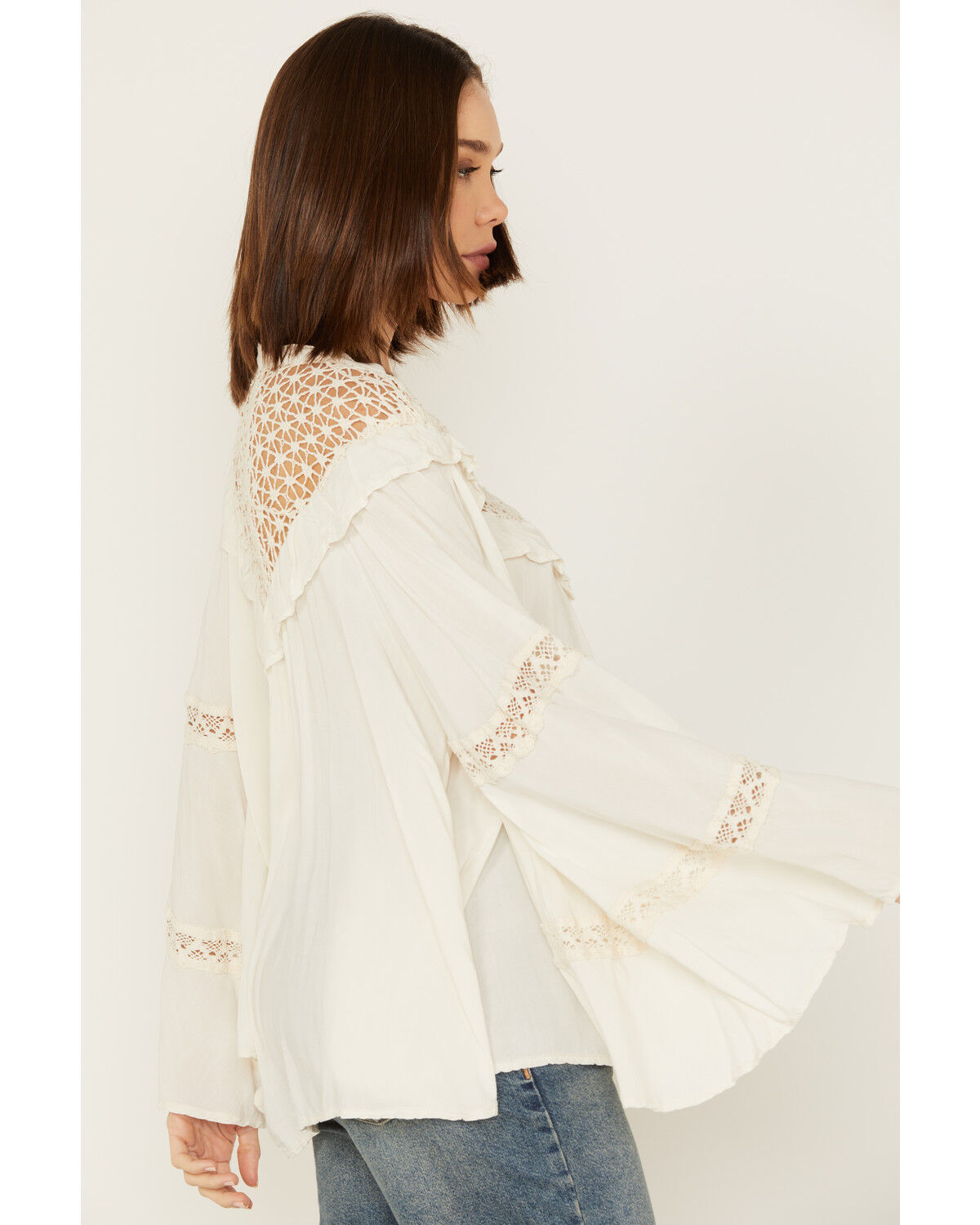 Image #2 - Jen's Pirate Booty Women's Peony Top, Natural, hi-res