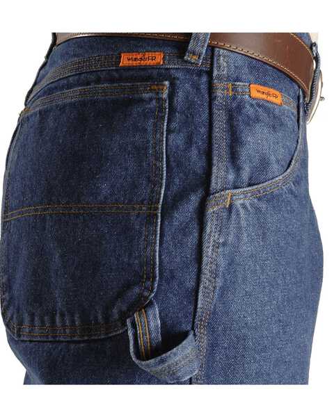 Image #3 - Wrangler Men's Riggs FR Carpenter Relaxed Fit Work Jeans , Indigo, hi-res
