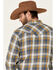 Ariat Men's Moss Alhambra Retro Plaid Print Long Sleeve Snap Western Shirt , Green, hi-res