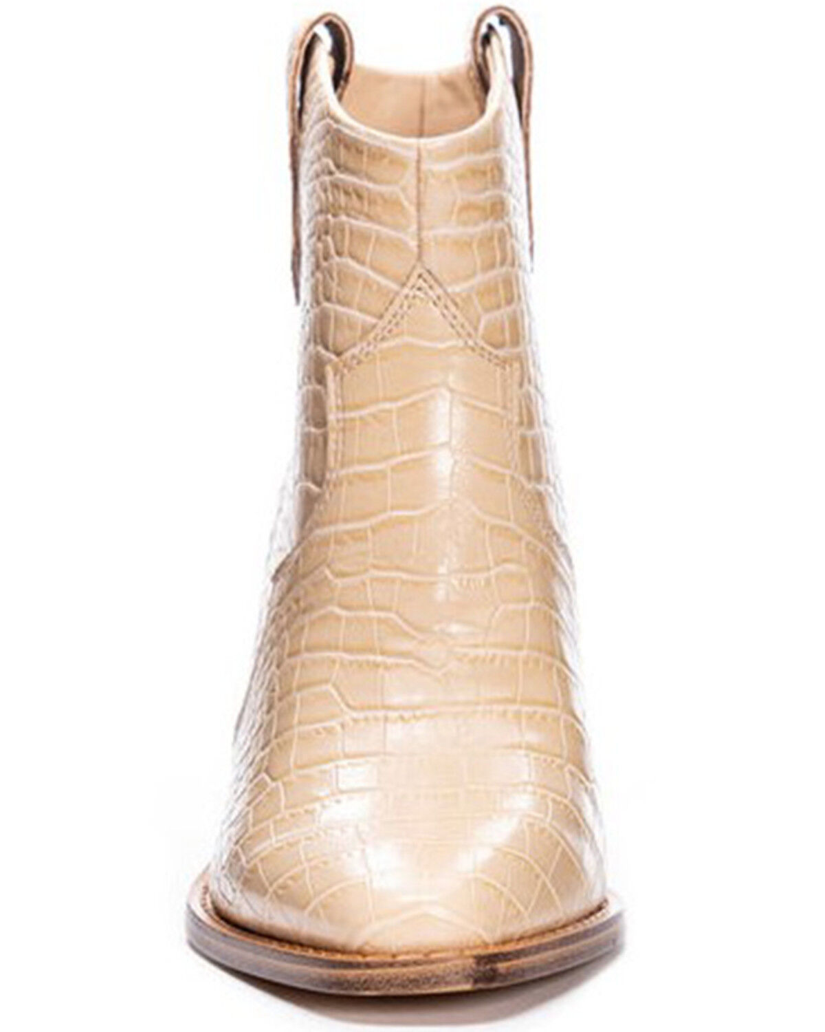 Image #4 - Chinese Laundry Women's Bonnie Croc Print Fashion Booties - Snip Toe, Cream, hi-res