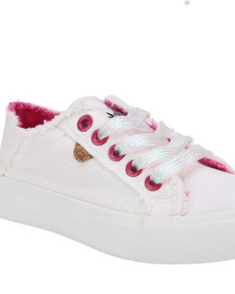 Image #1 - Lamo Footwear Girls' Vita Casual Shoes - Round Toe , White, hi-res