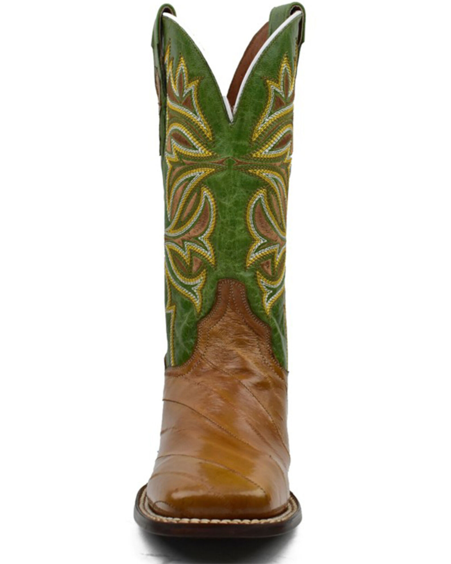 Dan Post Women s Exotic Eel Skin Western Boot Broad Square Toe