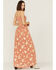 Z&L Women's Sophia Paisley Print Smocked Sleeveless Maxi Dress, Mauve, hi-res