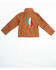 Image #3 - Rodeo Clothing Boys' Mexico Flag Waterproof Softshell Jacket, Cognac, hi-res