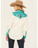 Image #4 - Panhandle Women's Coyote Retro Long Sleeve Snap Western Shirt , Cream, hi-res