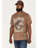 Image #1 - Flag & Anthem Old Raven Whiskey Graphic T-Shirt, Brown, hi-res